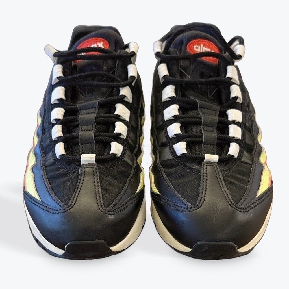 Nike Air Max 95 Black Yellow Red Men's Athletic Shoes Size 8 - Picture 3 of 10